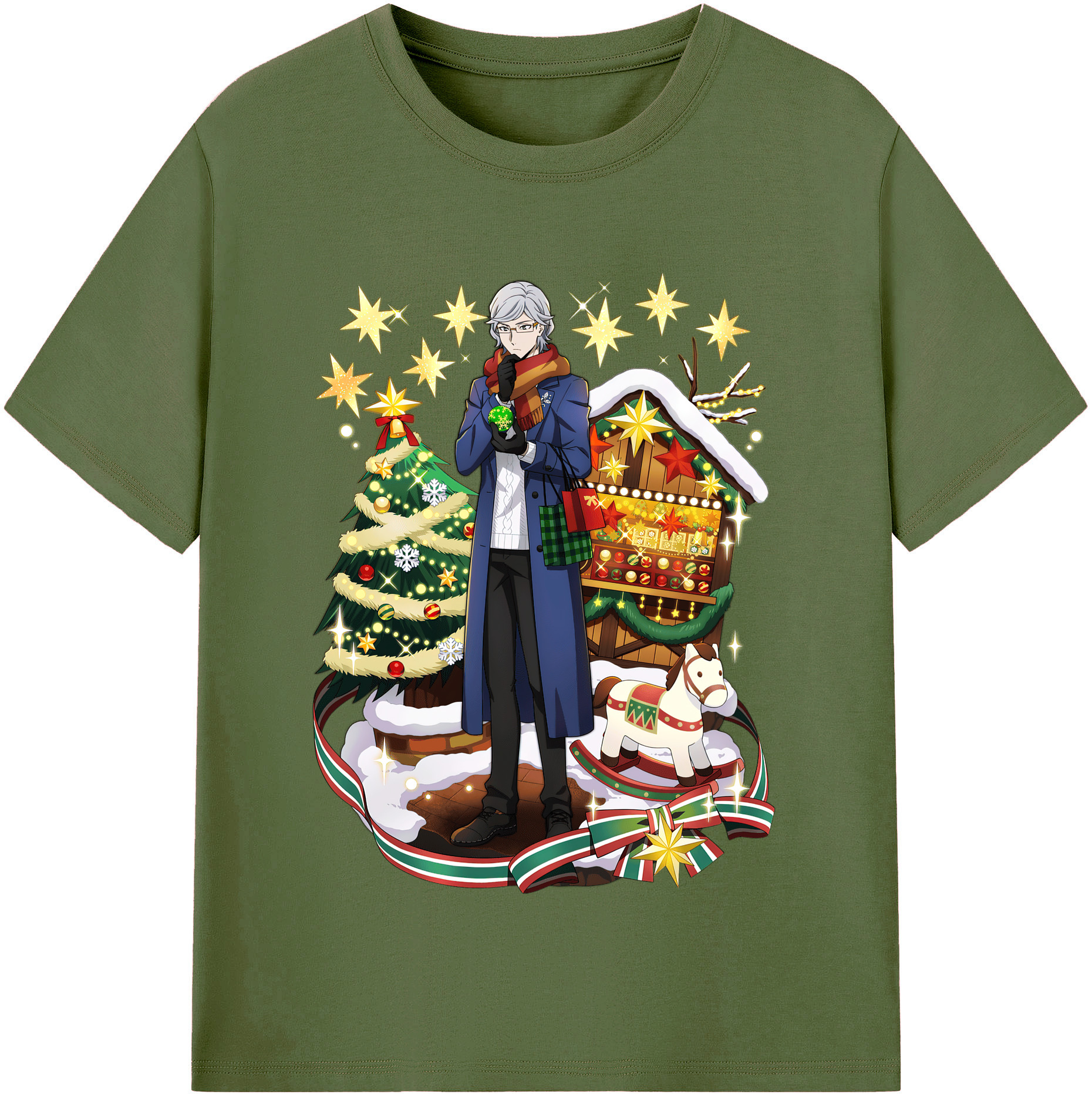 （画像用） 文豪ストレイドッグス Bungo Stray Dogs 綿100％半袖Tシャツ（フロントプリント）